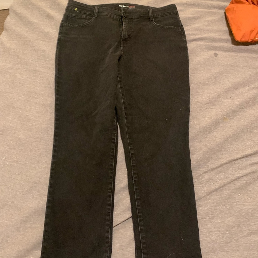 Tummy control black jeans